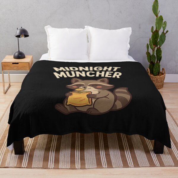 Item preview, Midnight Muncher – Late Night Raccoon Snack designed and sold by ALITOPRINCE.