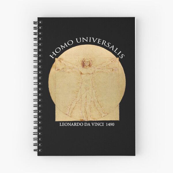 Item preview, Homo Universalis (White Type) – Vitruvian Man by Leonardo da Vinci (1490) designed and sold by Daniel Hagerman.