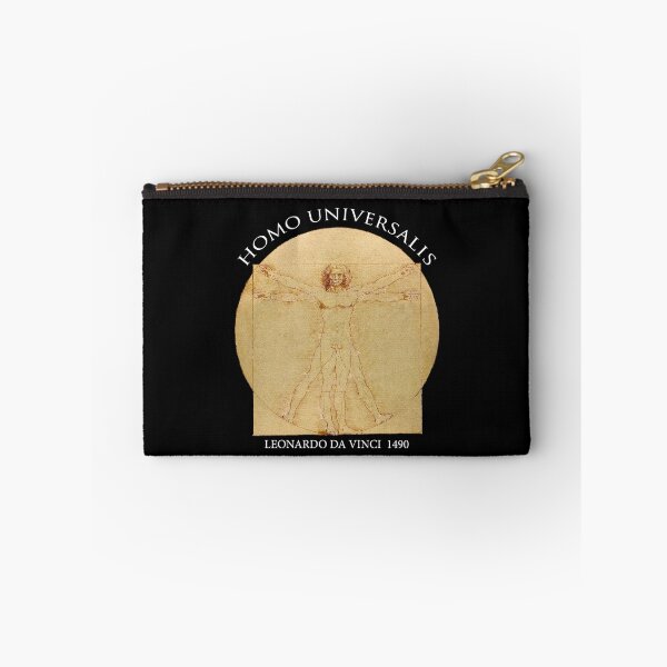 Item preview, Homo Universalis (White Type) – Vitruvian Man by Leonardo da Vinci (1490) designed and sold by Daniel Hagerman.