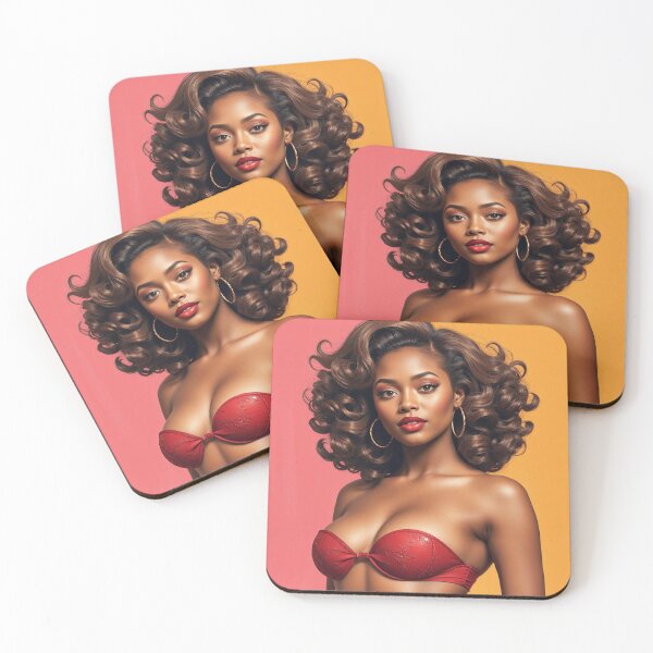 Item preview, Retro Curvy Ebony Pin Up designed and sold by MissSaylor.
