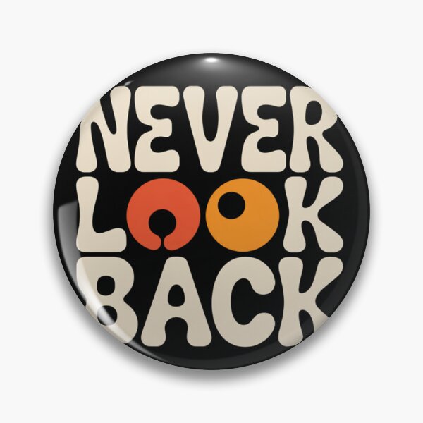 Item preview, Never Look Back – Bold Motivational Typography designed and sold by BasmaAtef.