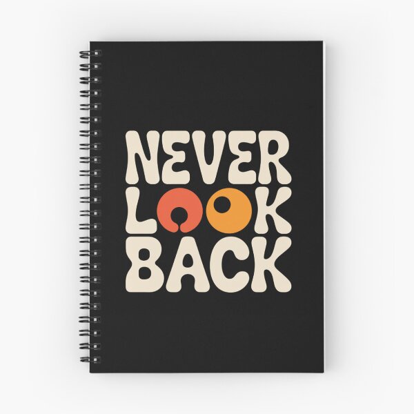 Item preview, Never Look Back – Bold Motivational Typography designed and sold by BasmaAtef.