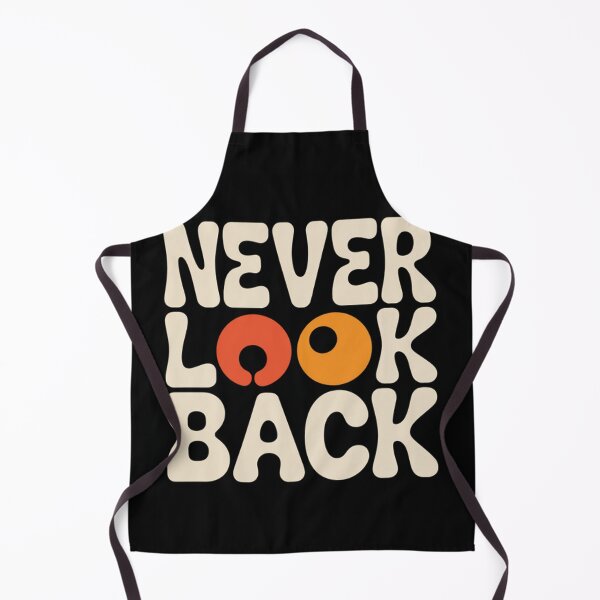 Item preview, Never Look Back – Bold Motivational Typography designed and sold by BasmaAtef.