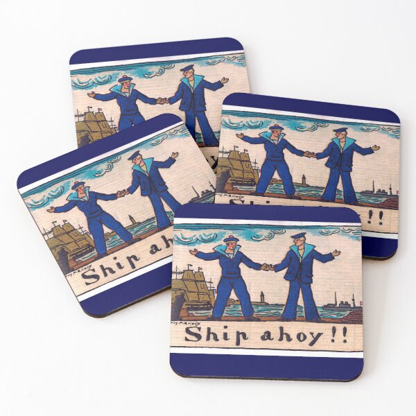 Item preview, Vintage illustration of 2 sailors designed and sold by stevepaint.