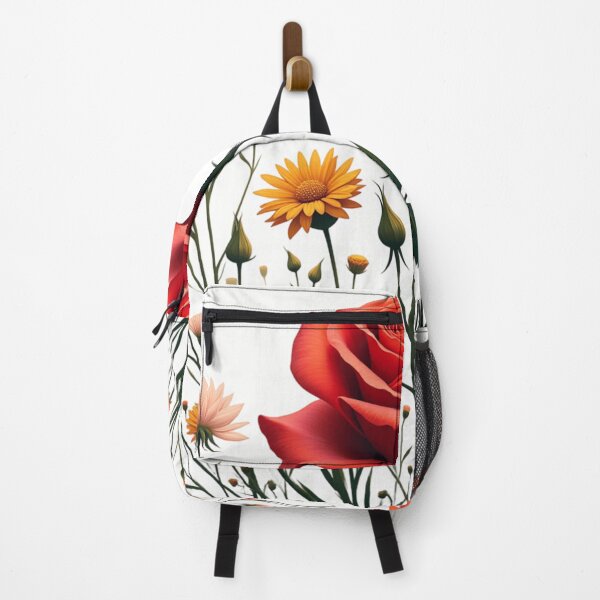 Item preview, Wildflowers and Red Rose in Middle - Transparent Background #5007T designed and sold by Wildflower Rose.