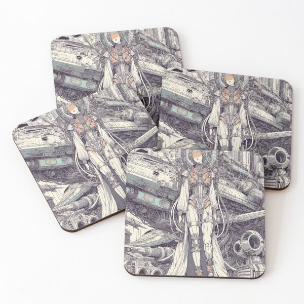 Item preview, Futurist girl designed and sold by Creativnani.