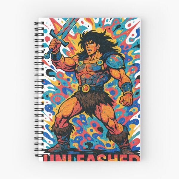 Item preview, Warrior unleashed vibrant barbaric power designed and sold by JonelleTshirts.