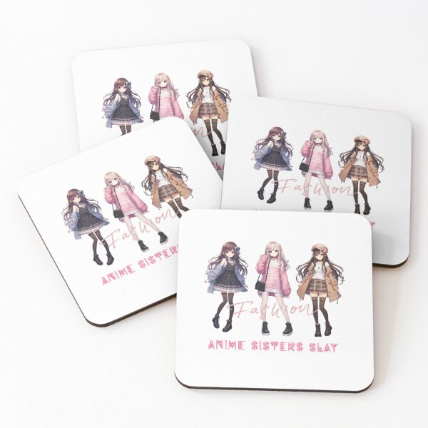 Item preview, Anime Sisters Slay - Fashion Illustration for Manga & Otaku Fans designed and sold by KolbaVison.