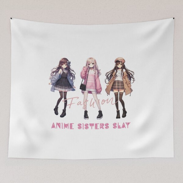 Item preview, Anime Sisters Slay - Fashion Illustration for Manga & Otaku Fans designed and sold by KolbaVison.