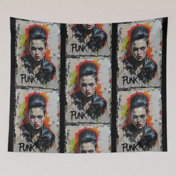 Item preview, Rebel Punk Rock Mohawk Queen designed and sold by StudioX27.