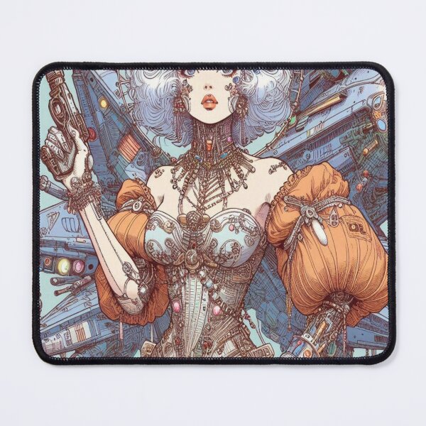Item preview, Futurist girl designed and sold by Creativnani.