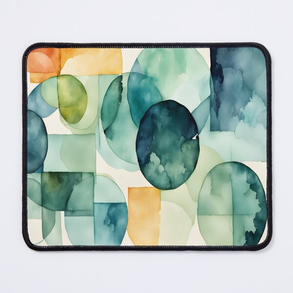 Item preview, Geometric Squares and Circles Abstraction designed and sold by artedamensagem.
