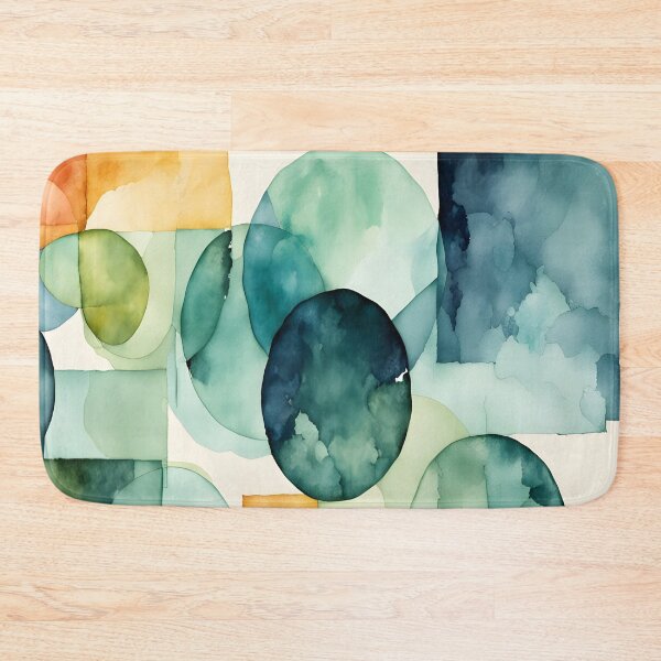 Item preview, Geometric Squares and Circles Abstraction designed and sold by artedamensagem.