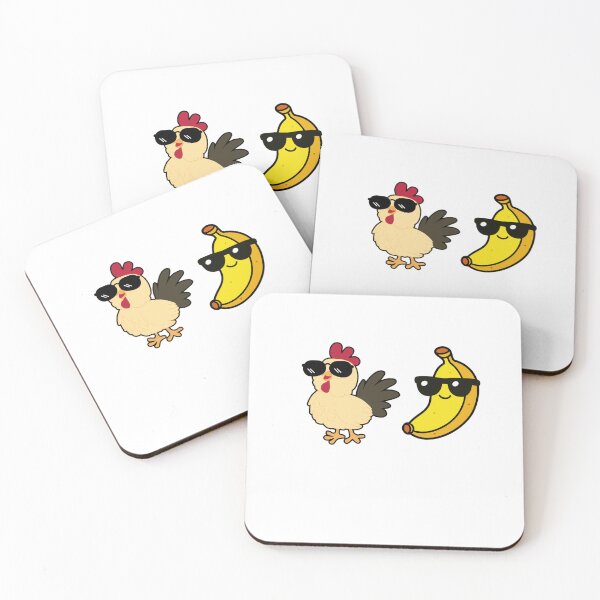 Item preview, Funny Chicken Banana Meme Sticker – Trendy and Quirky Design designed and sold by Sajiikanaan.