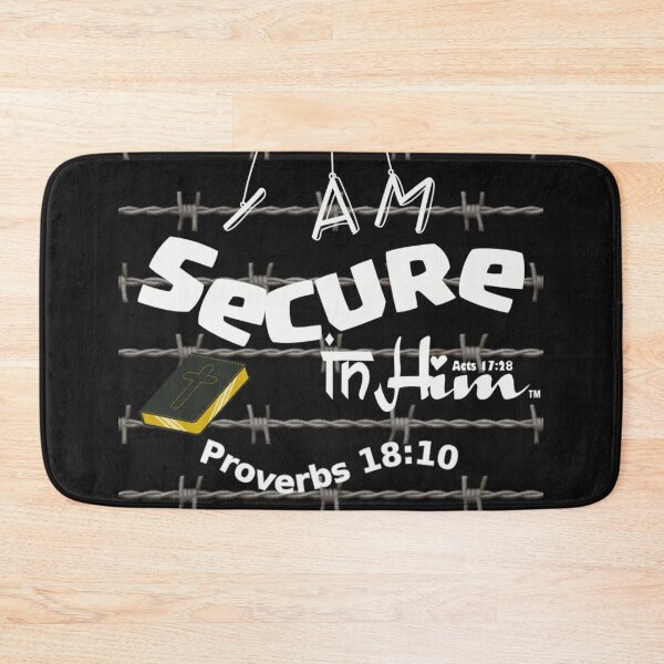 Item preview, In Him I Am Secure | Proverbs 18:10 | Refuge designed and sold by In Him™ | Rene Tesner.