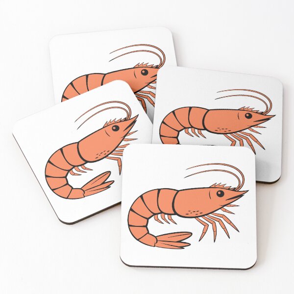 Item preview, Bold Orange Shrimp Illustration designed and sold by theartfulaspie.