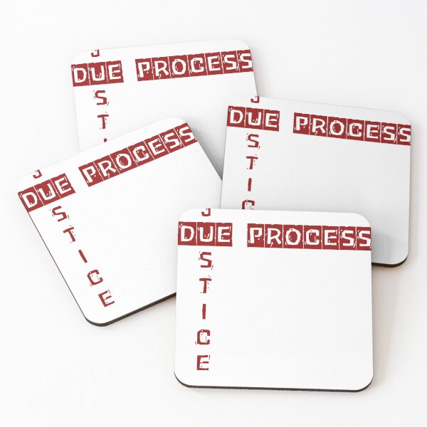 Item preview, Due process to all design in legal style Fair trial theme, civil justice, law quote, human rights designed and sold by puurfectcat.