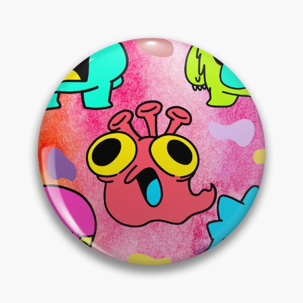 Item preview, Colorful Crazy Monsters Sticker – Fun Cartoon Vibes designed and sold by Sajiikanaan.
