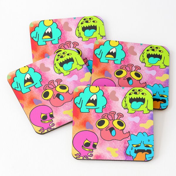 Item preview, Colorful Crazy Monsters Sticker – Fun Cartoon Vibes designed and sold by Sajiikanaan.
