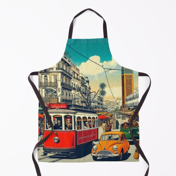 Item preview, Tunis City Black and White Vector Art – Vintage Vehicle Illustration for Travel Lovers and Urban Style Fans designed and sold by knalpot-design.