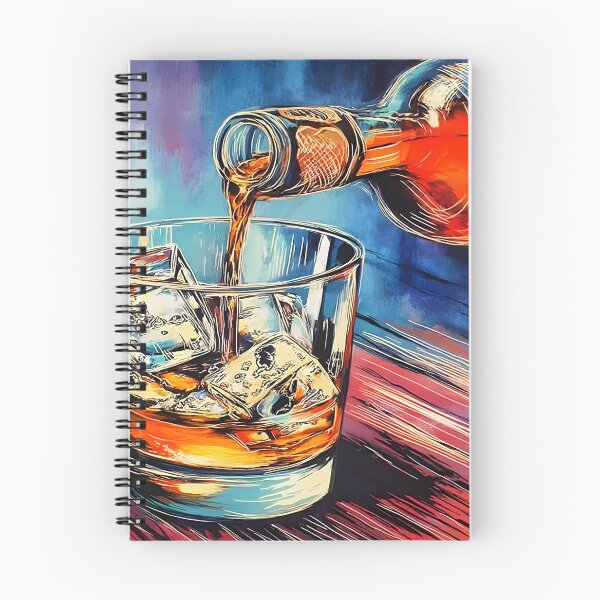 Item preview, Ignite the Pour - Whisky Cascades Over Ice in a Lively Abstract Display and Dynamic Splashes designed and sold by OlfactoART Studio.
