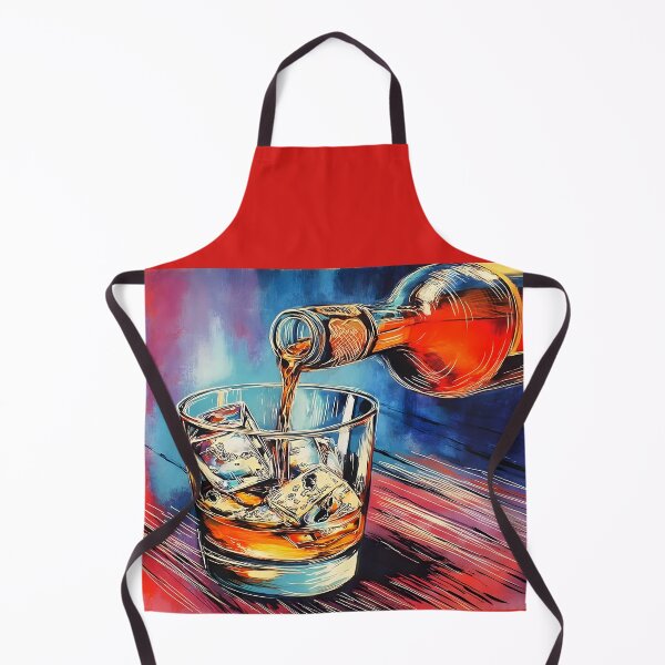Item preview, Ignite the Pour - Whisky Cascades Over Ice in a Lively Abstract Display and Dynamic Splashes designed and sold by OlfactoART Studio.