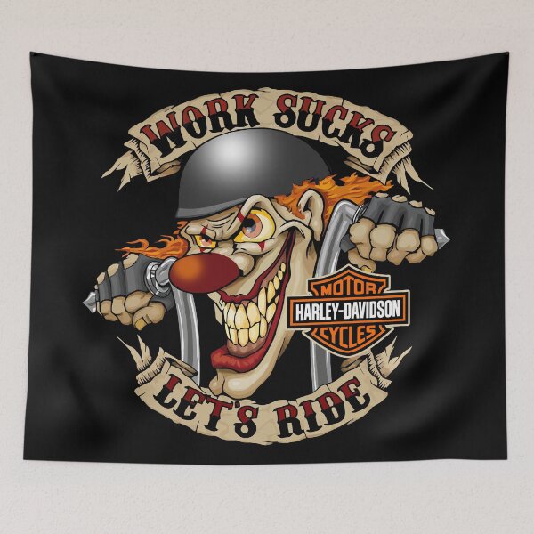 Item preview, Work Sucks Let's Ride Design designed and sold by EzequielBC.