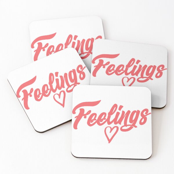 Item preview, "Feelings Script Typography with Heart" designed and sold by The secret storage room.