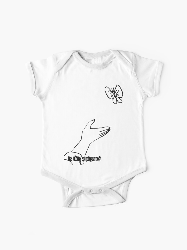 Is This A Pigeon Meme Shirt Baby One Piece By Captainnobeard Redbubble