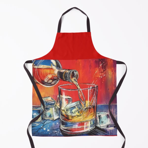 Item preview, Whisky in Flight - A Dram of Color, Motion, and Ice Abstract Art Digital Generative AI designed and sold by OlfactoART Studio.