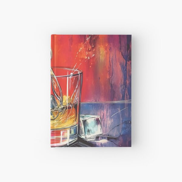 Item preview, Whisky in Flight - A Dram of Color, Motion, and Ice Abstract Art Digital Generative AI designed and sold by OlfactoART Studio.