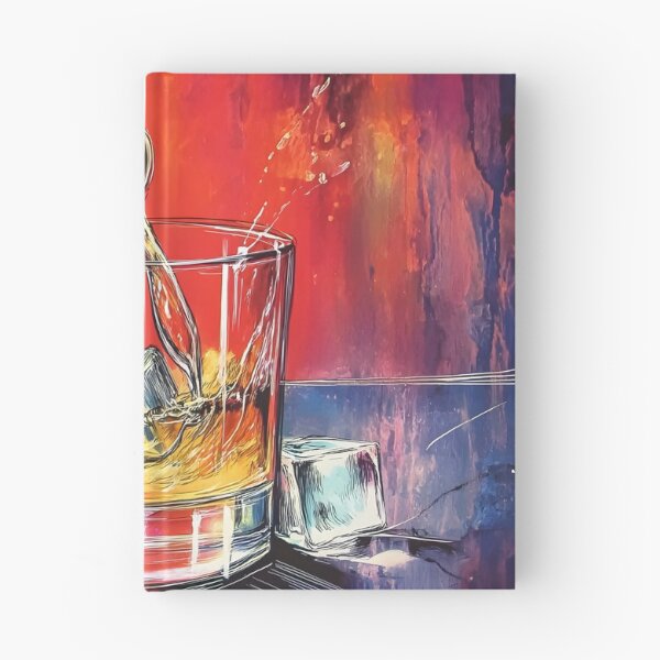 Item preview, Whisky in Flight - A Dram of Color, Motion, and Ice Abstract Art Digital Generative AI designed and sold by OlfactoART Studio.