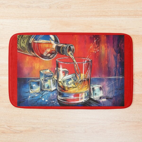 Item preview, Whisky in Flight - A Dram of Color, Motion, and Ice Abstract Art Digital Generative AI designed and sold by OlfactoART Studio.