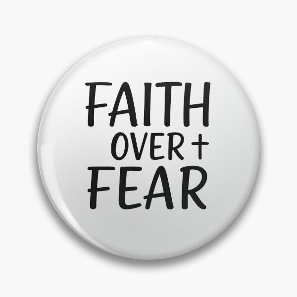 Item preview, Faith Over Fear – Christian statement design in a modern style designed and sold by TattooDistrict.