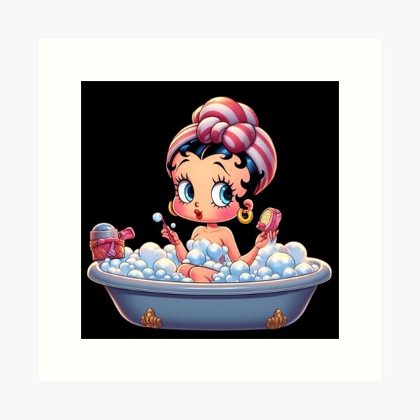 Artikel-Vorschau von Betty Boop in einem Schaumbad, designt und verkauft von sdnative619.