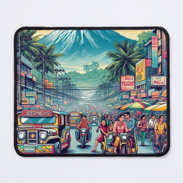 Item preview, Vintage Davao City Vibes: AI Artwork Design for Clothing & Accessories Lovers of Urban Travel designed and sold by knalpot-design.