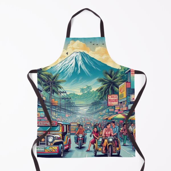 Item preview, Vintage Davao City Vibes: AI Artwork Design for Clothing & Accessories Lovers of Urban Travel designed and sold by knalpot-design.