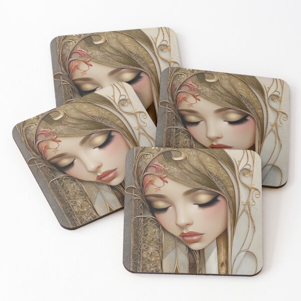 Item preview, Glimmering Gaze: A Portrait in Gold and Dreams designed and sold by bloorose.