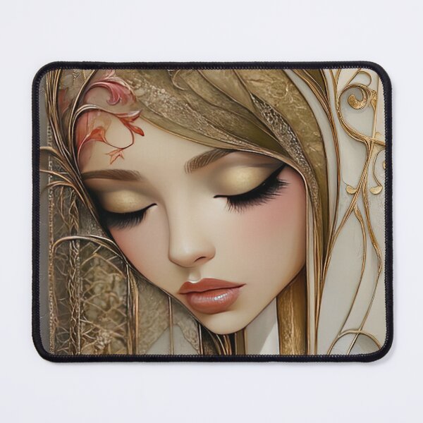 Item preview, Glimmering Gaze: A Portrait in Gold and Dreams designed and sold by bloorose.