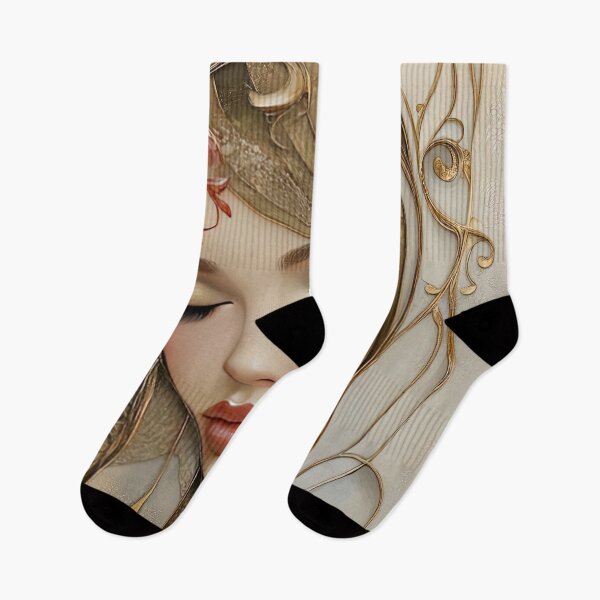 Item preview, Glimmering Gaze: A Portrait in Gold and Dreams designed and sold by bloorose.