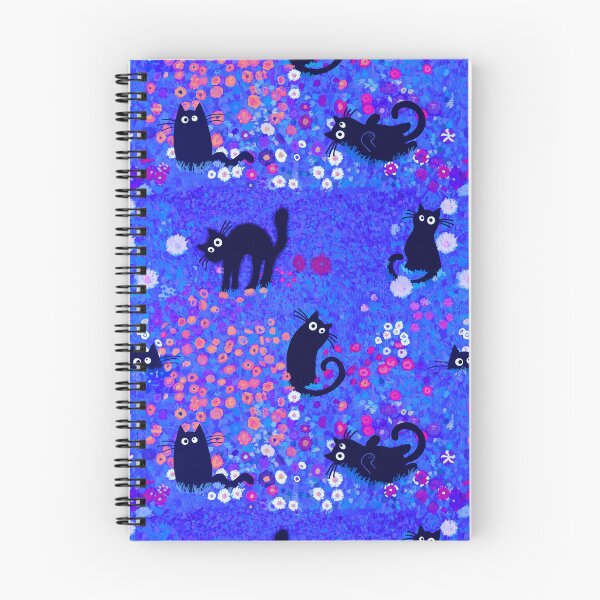 Aperçu de l'œuvre Les chats excentriques de Klimt sur indigo créée et vendue par QuirkyCatz.