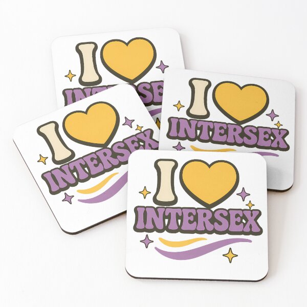Item preview, I Love Intersex – Bold Retro Pride Design designed and sold by Haus Of Sin.