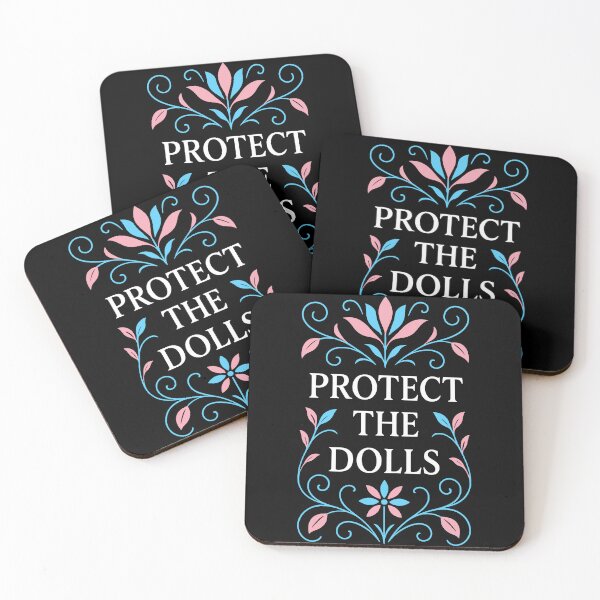 Item preview, Protect the Dolls – Art Nouveau Trans Ally Pride, Queer Feminist Aesthetic designed and sold by SubtleSplit.