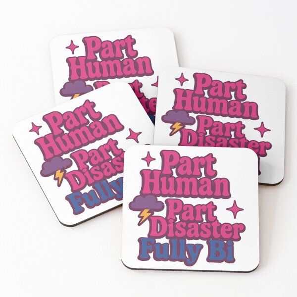 Item preview, Part Human Part Disaster Fully Bi Bisexual Pride Design designed and sold by Haus Of Sin.