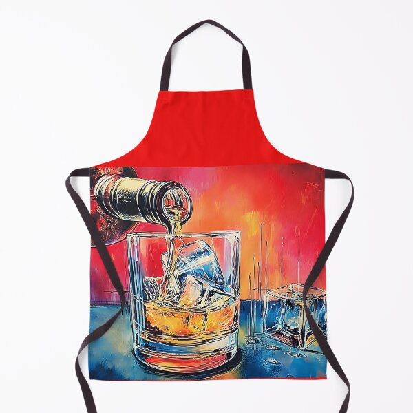 Item preview, Catch the Splash in Abstract Expressionism- Whisky in Motion Over Ice with Explosive Color designed and sold by OlfactoART Studio.