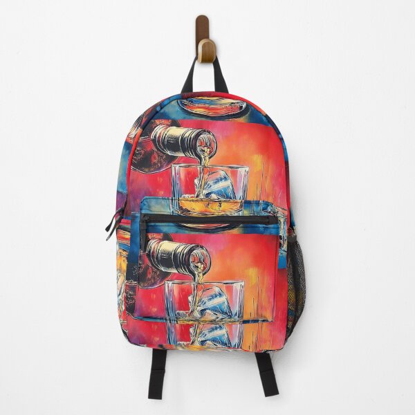 Item preview, Catch the Splash in Abstract Expressionism- Whisky in Motion Over Ice with Explosive Color designed and sold by OlfactoART Studio.