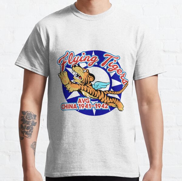 Flying Tiger Line Unisex T-Shirt 1945 Vintage Tigers Airlines Quality Tee  XS-5XL