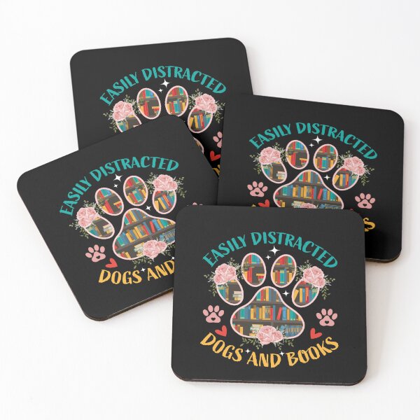 Item preview, Easily Distracted By Dogs And Books designed and sold by SakuraPxl.