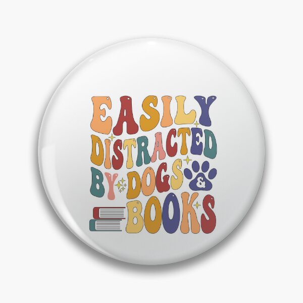 Item preview,  Easily Distracted By Dogs And Books designed and sold by SakuraPxl.