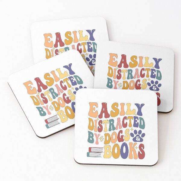 Item preview,  Easily Distracted By Dogs And Books designed and sold by SakuraPxl.
